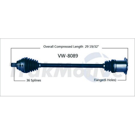Surtrack Axle Cv Axle Shaft, Vw-8089 VW-8089